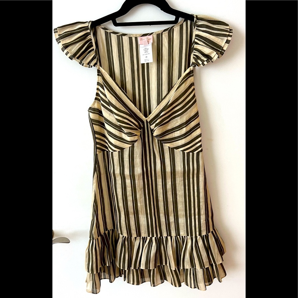 Linen Silk Mini Dress SZ S